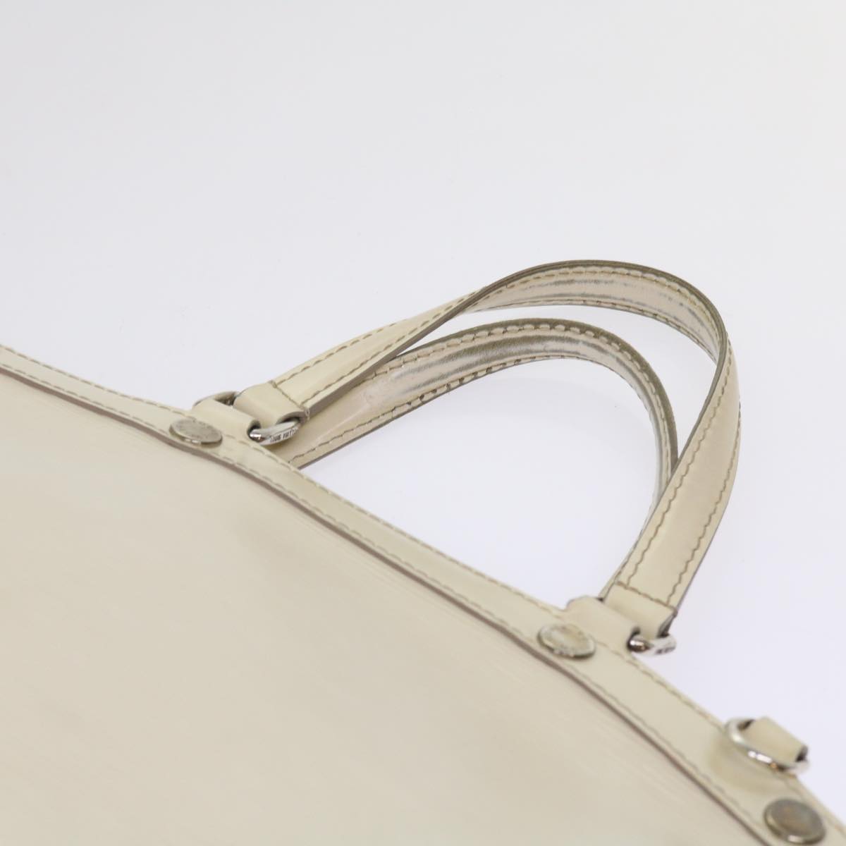 LOUIS VUITTON Epi Blair MM Hand Bag 2way White Yvoire M40330 LV Auth 64826