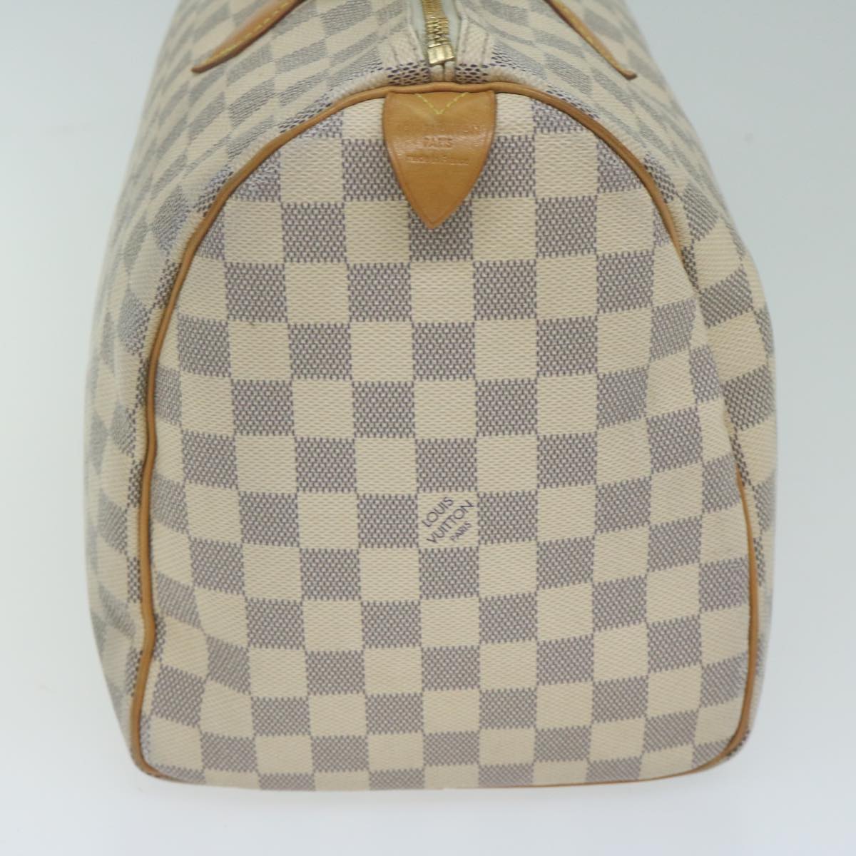 LOUIS VUITTON Damier Azur Speedy 35 Hand Bag N41535 LV Auth 64849