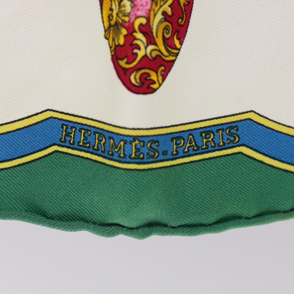 HERMES Carre 40 Quimporte le flacon Scarf Silk Green Auth 64886