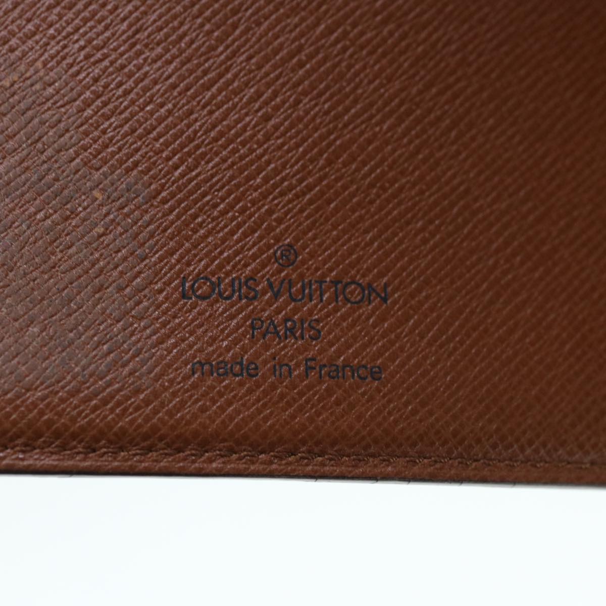 LOUIS VUITTON Epi Agenda MM Day Planner Cover Brown R20043 LV Auth 64901