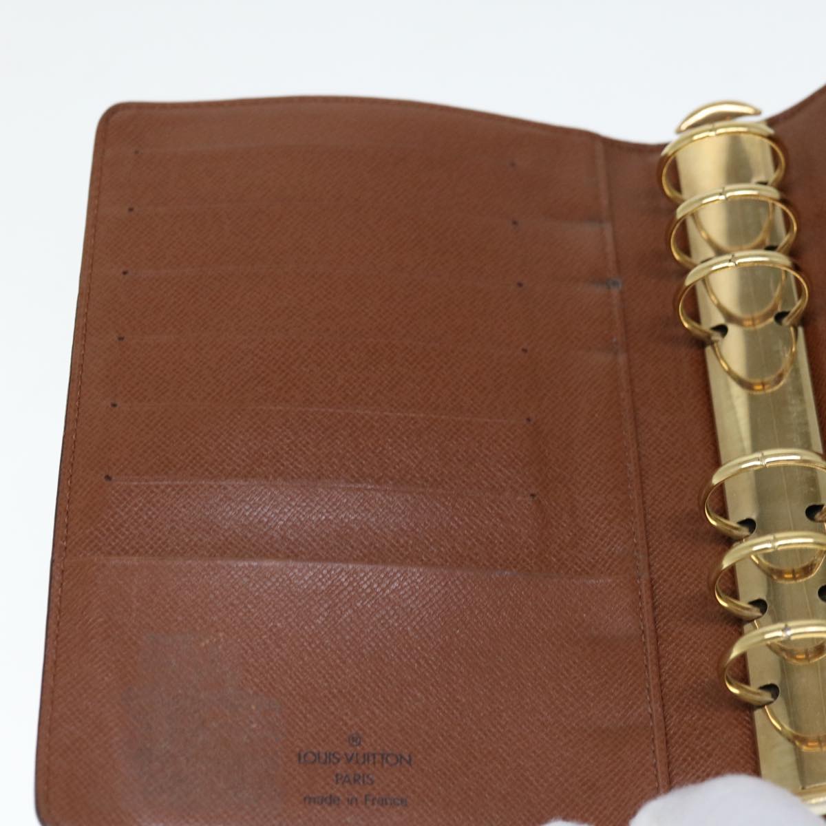 LOUIS VUITTON Epi Agenda MM Day Planner Cover Brown R20043 LV Auth 64901