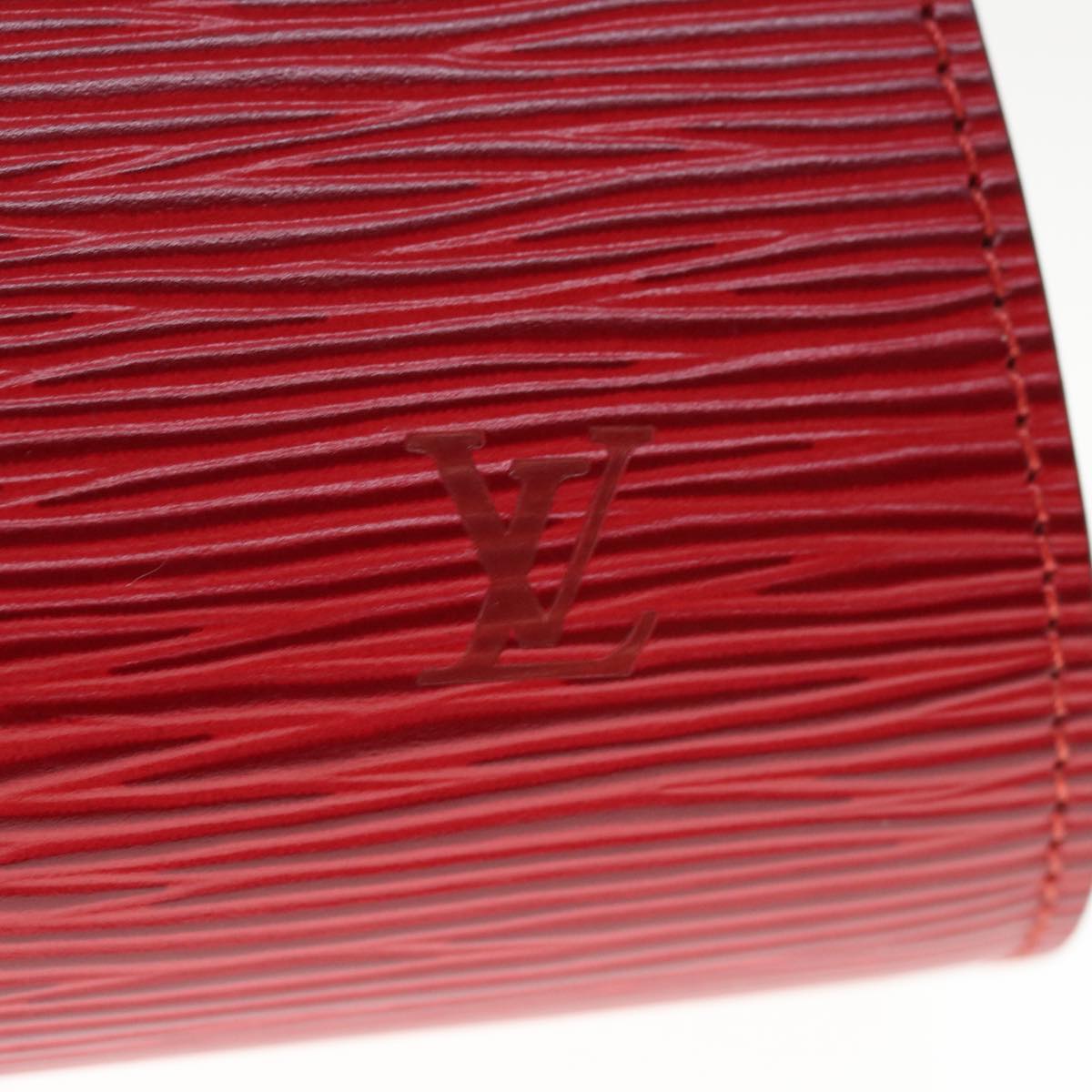 LOUIS VUITTON Epi Dauphine PM Pouch Red M48447 LV Auth 64908