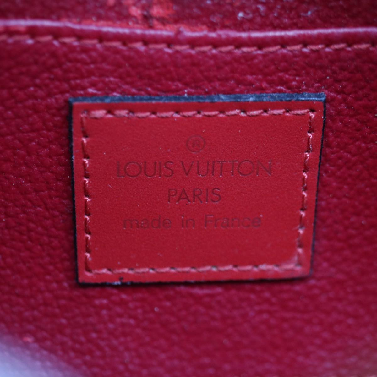 LOUIS VUITTON Epi Dauphine PM Pouch Red M48447 LV Auth 64908