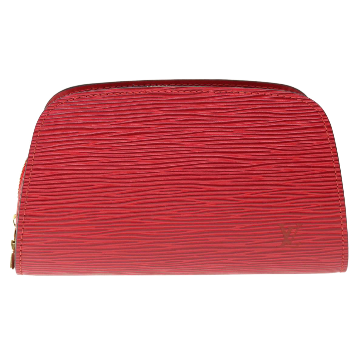 LOUIS VUITTON Epi Dauphine PM Pouch Red M48447 LV Auth 64908