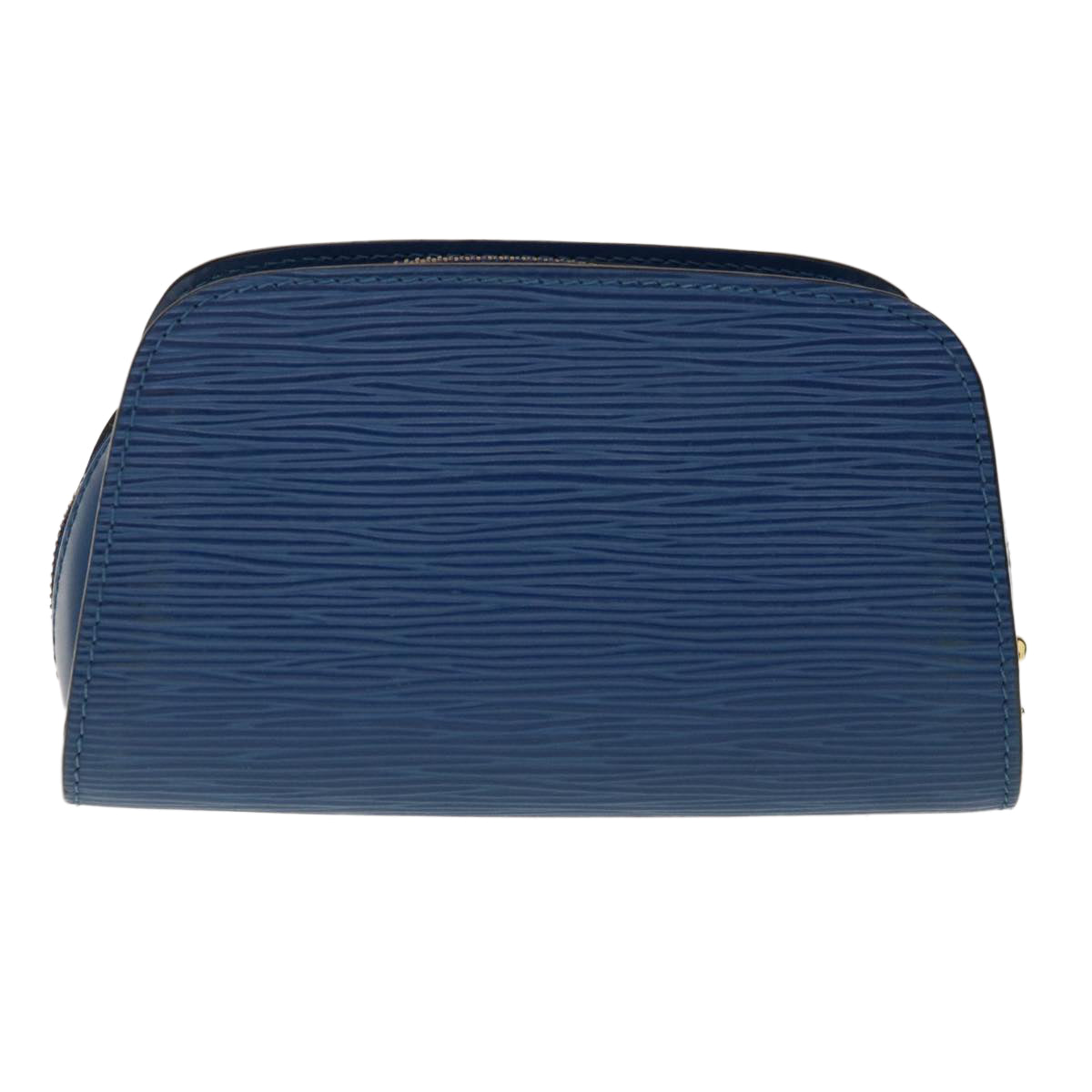 LOUIS VUITTON Epi Dauphine PM Pouch Blue M48445 LV Auth 64909