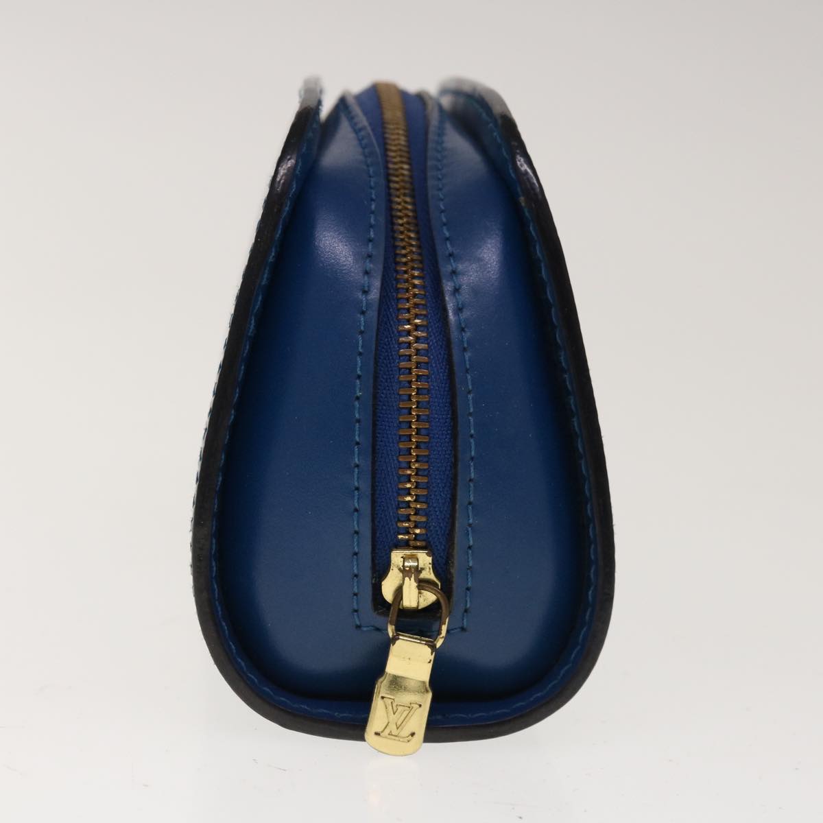 LOUIS VUITTON Epi Dauphine PM Pouch Blue M48445 LV Auth 64909