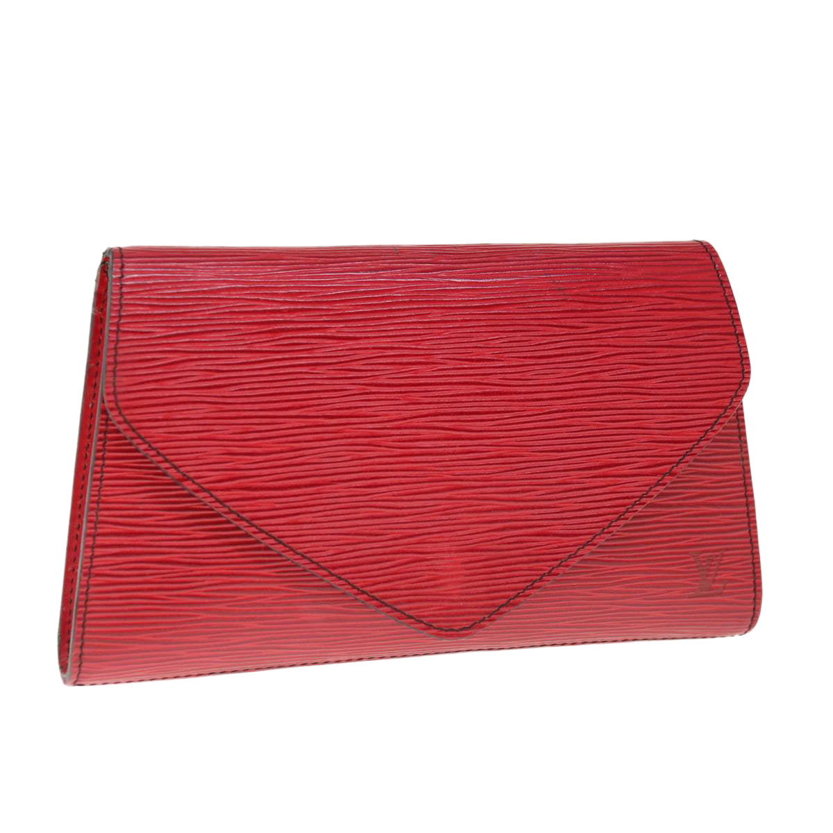 LOUIS VUITTON Epi Art Deco Clutch Bag Red M52637 LV Auth 64923