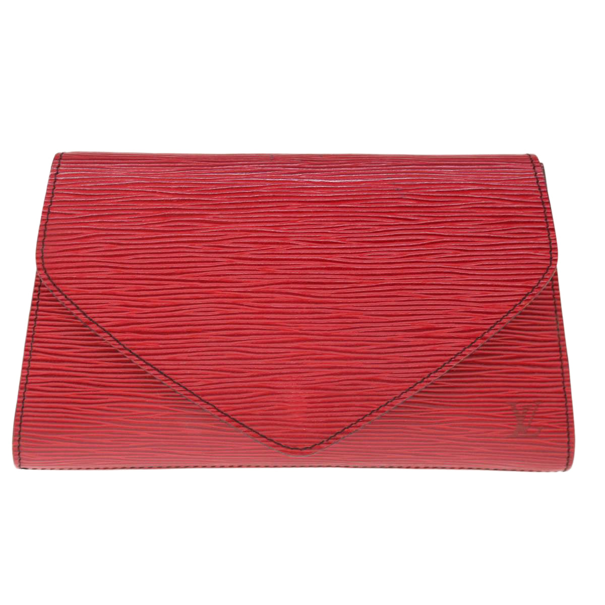 LOUIS VUITTON Epi Art Deco Clutch Bag Red M52637 LV Auth 64923