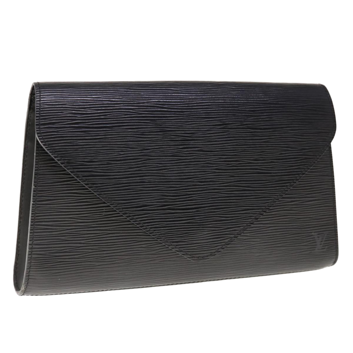 LOUIS VUITTON Epi Art Deco Clutch Bag Black M52632 LV Auth 64927