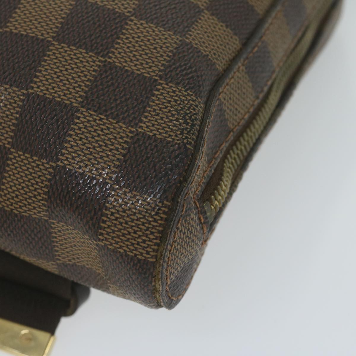 LOUIS VUITTON Damier Ebene Geronimos Shoulder Bag N51994 LV Auth 64932