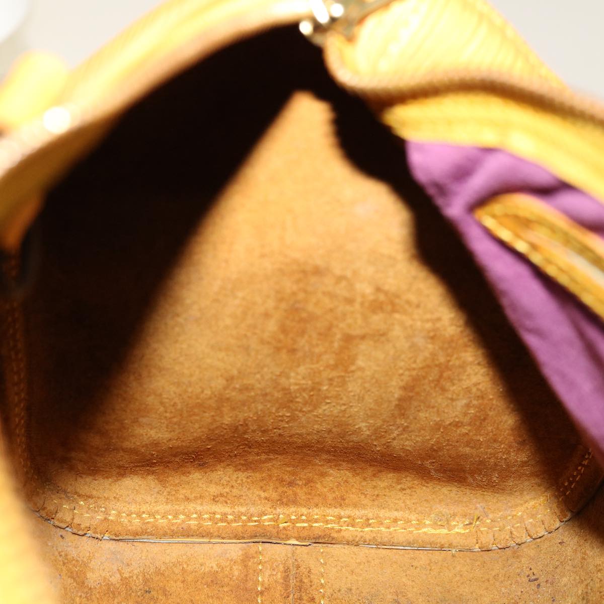 LOUIS VUITTON Epi Speedy 25 Hand Bag Tassili Yellow M43019 LV Auth 64958