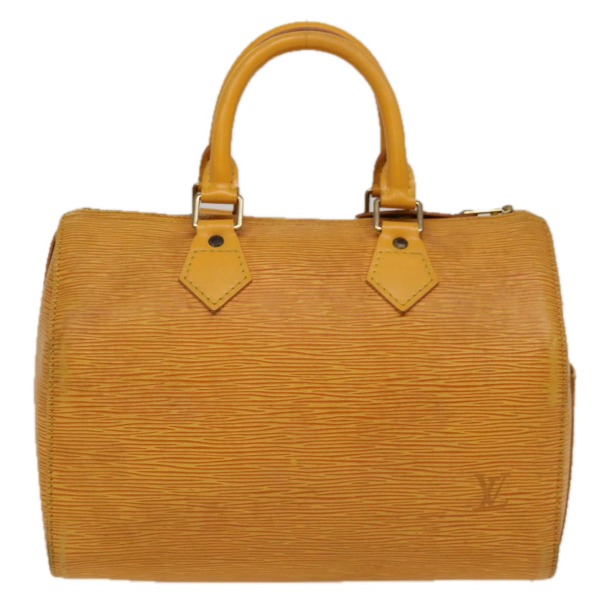 LOUIS VUITTON Epi Speedy 25 Hand Bag Tassili Yellow M43019 LV Auth 64958