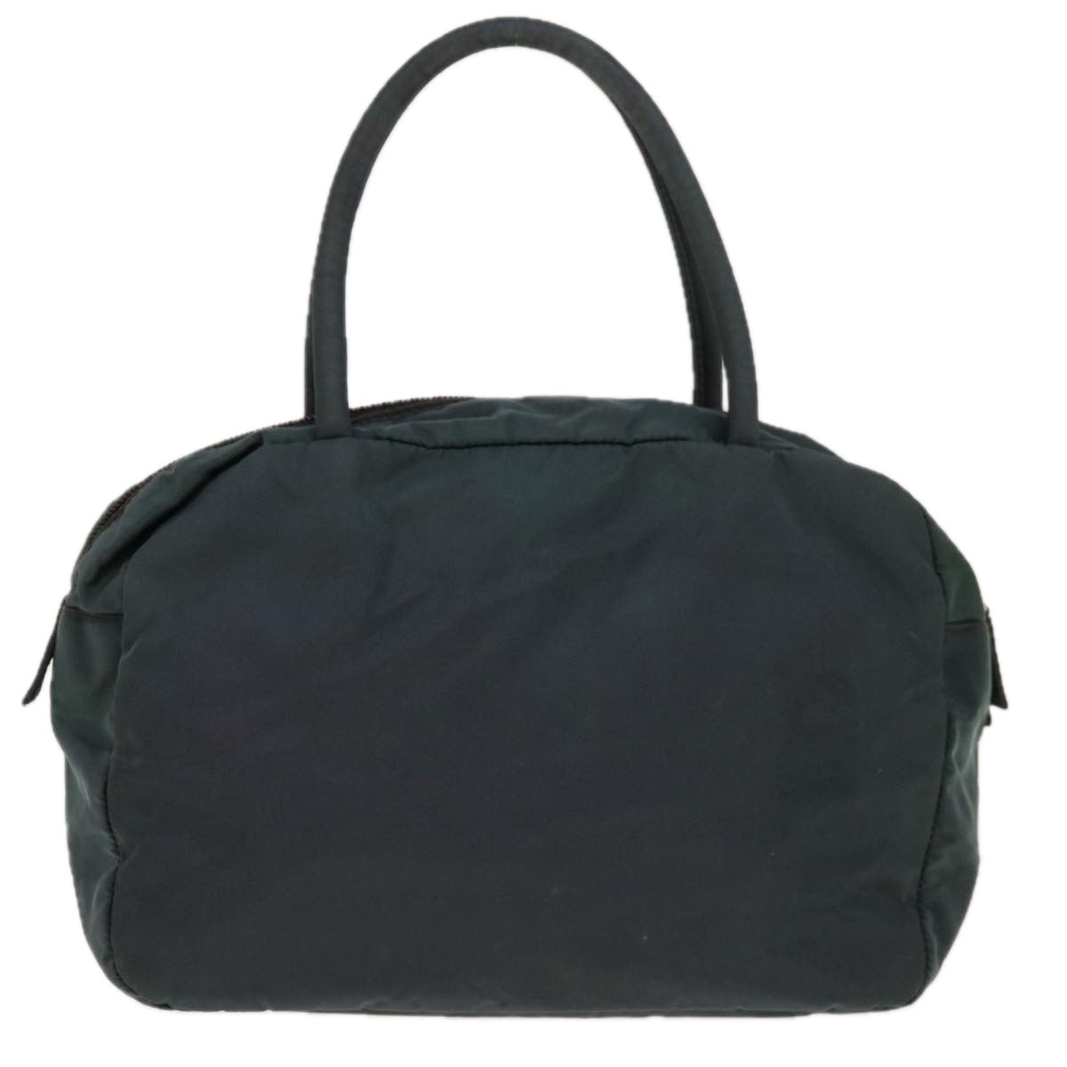 PRADA Hand Bag Nylon Green Auth 65012