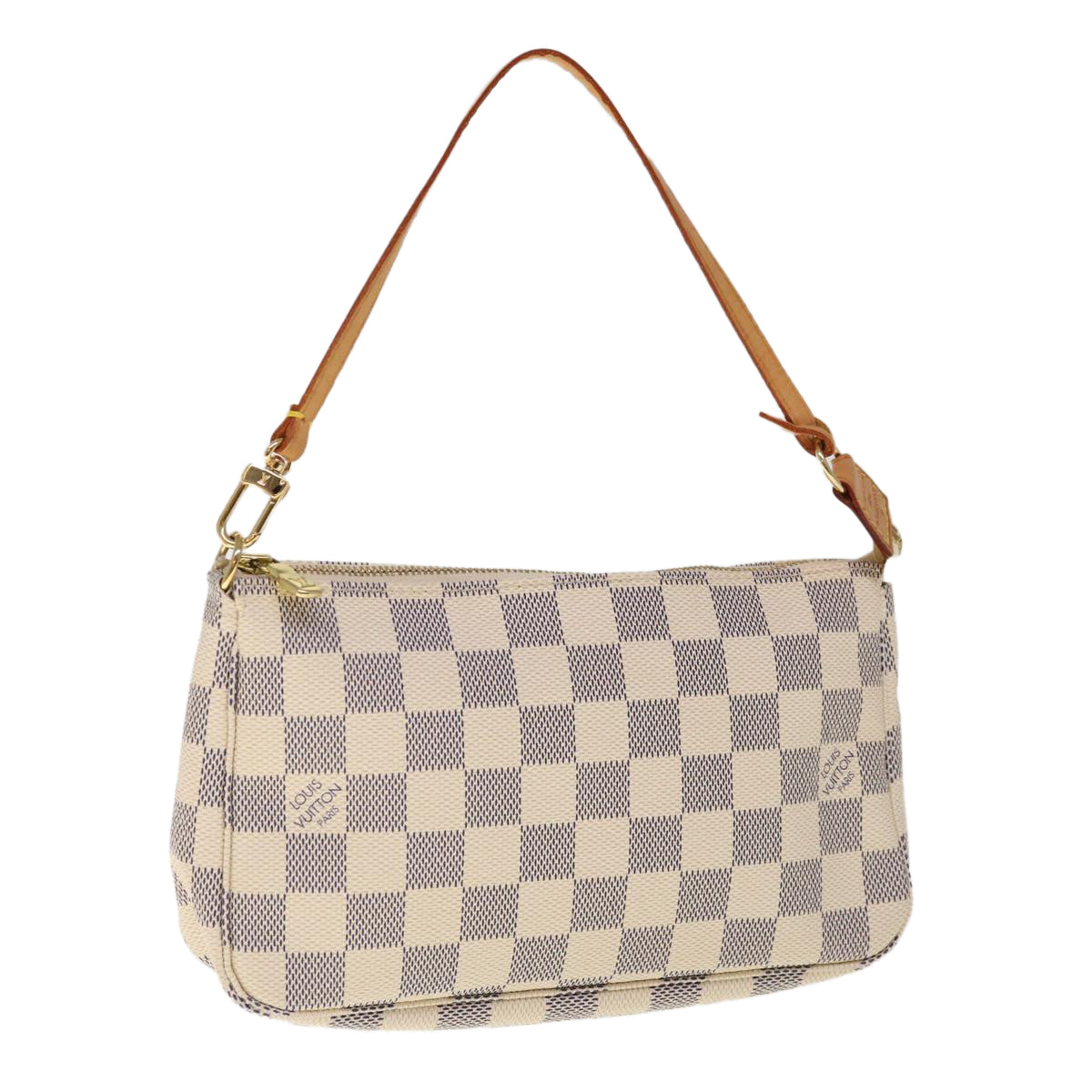 LOUIS VUITTON Damier Azur Pochette Accessoires Pouch N51986 LV Auth 65028