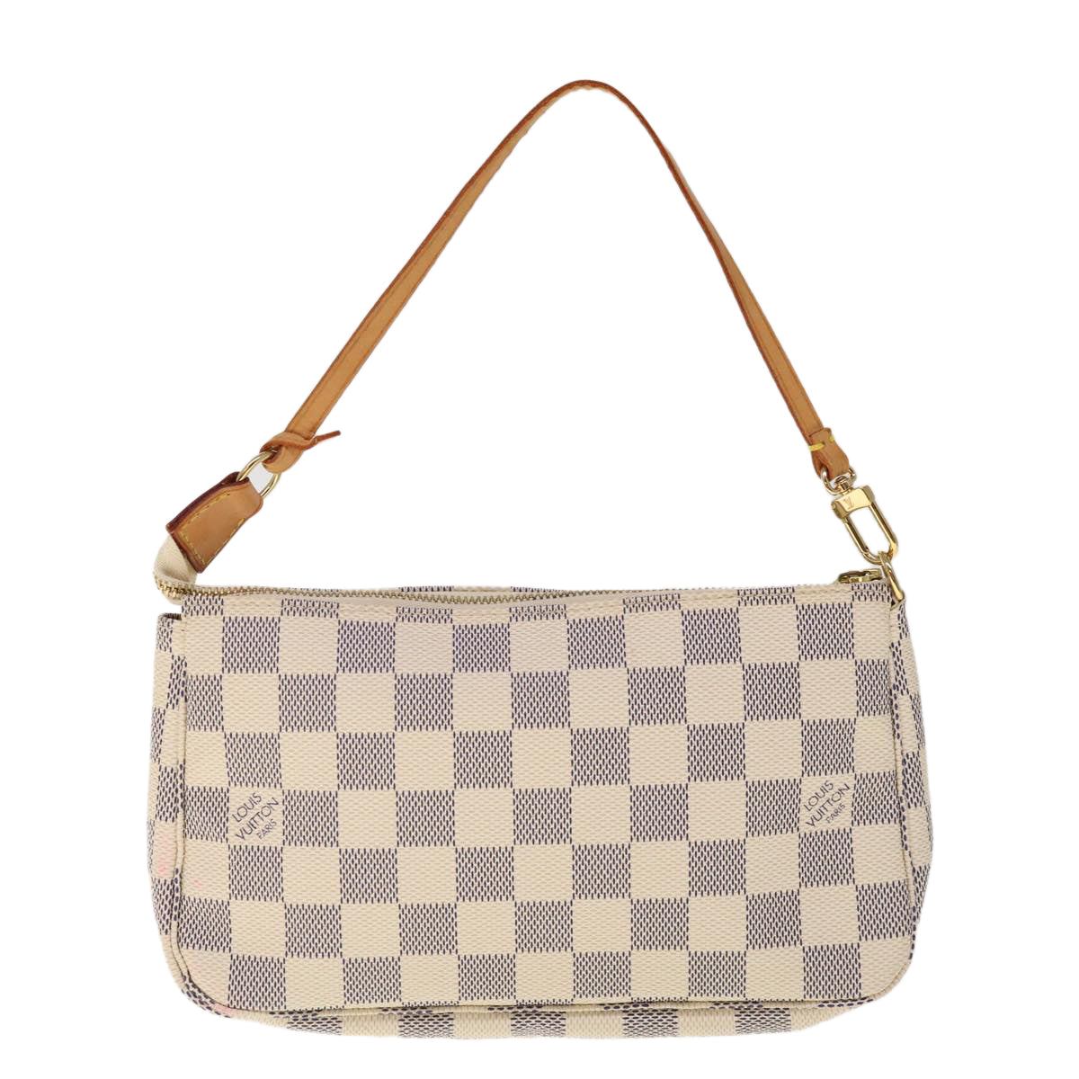 LOUIS VUITTON Damier Azur Pochette Accessoires Pouch N51986 LV Auth 65028