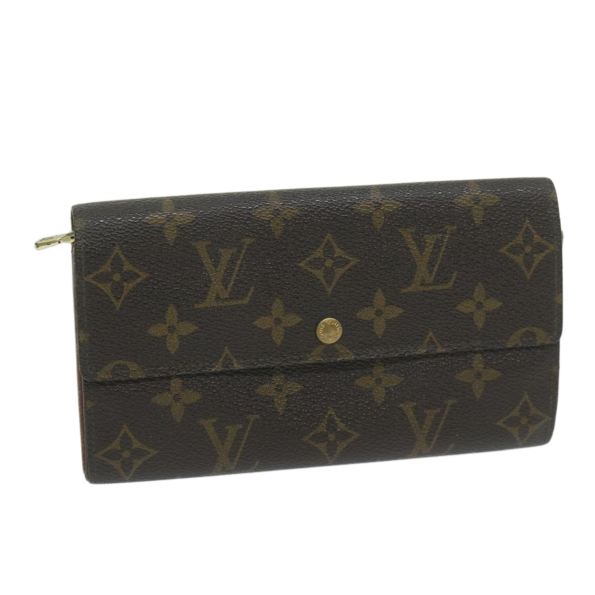 LOUIS VUITTON Monogram Pochette Porte Monnaie Credit Wallet M61725 LV Auth 65041