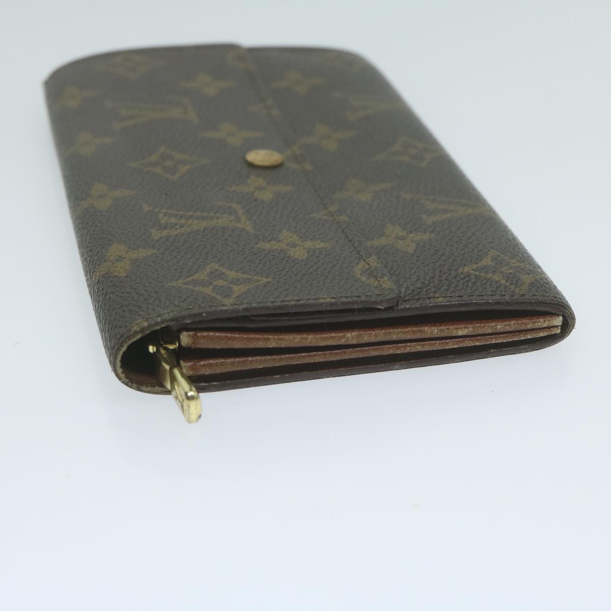 LOUIS VUITTON Monogram Pochette Porte Monnaie Credit Wallet M61725 LV Auth 65041