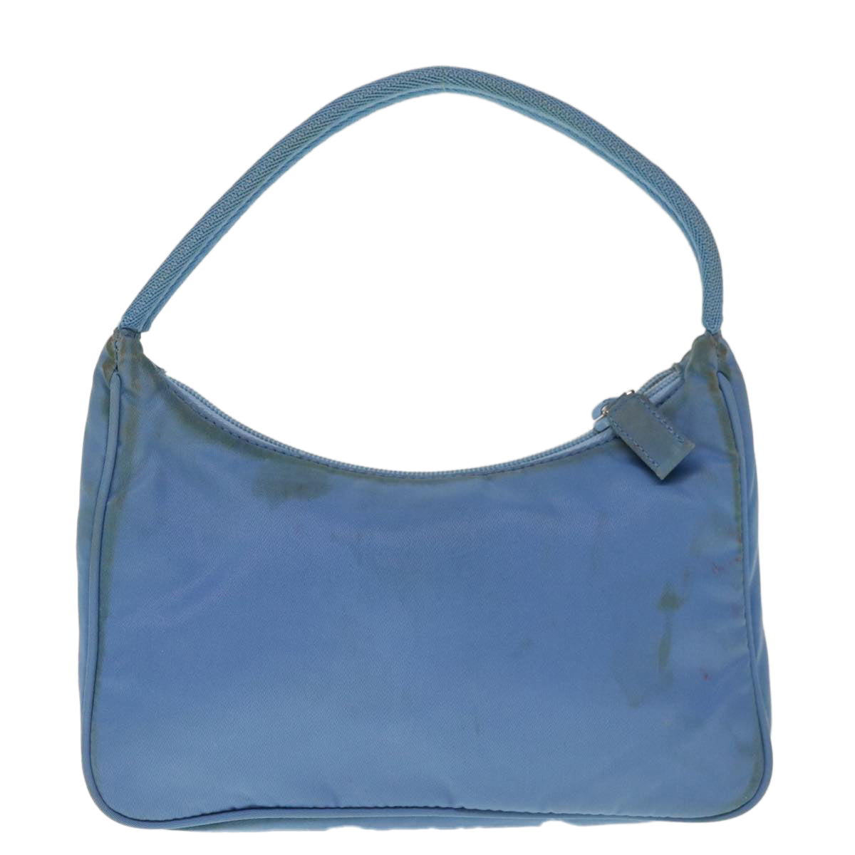 PRADA Hand Bag Nylon Light Blue Auth 65045