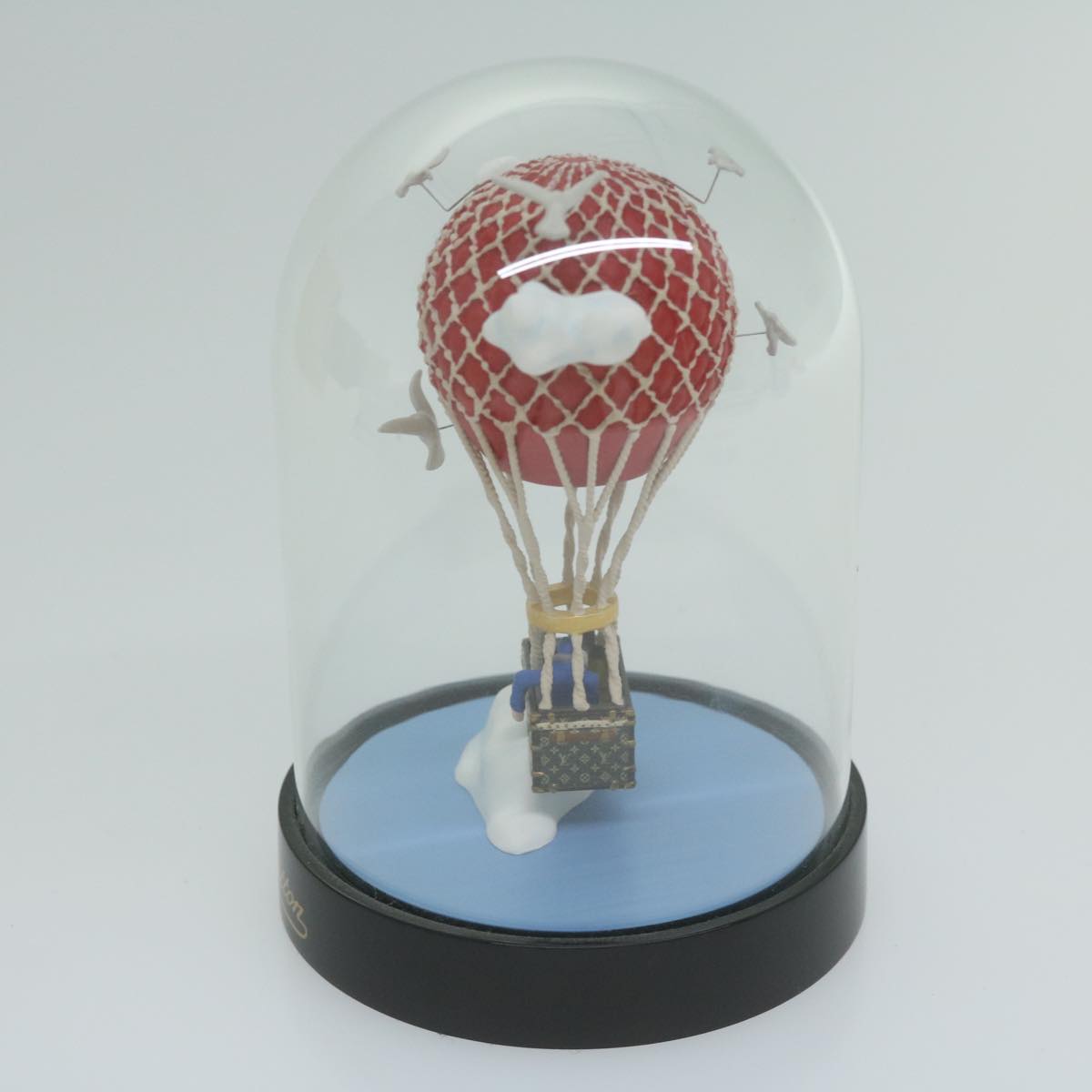 LOUIS VUITTON Snow Globe balloon VIP Only Clear Red LV Auth 65058A