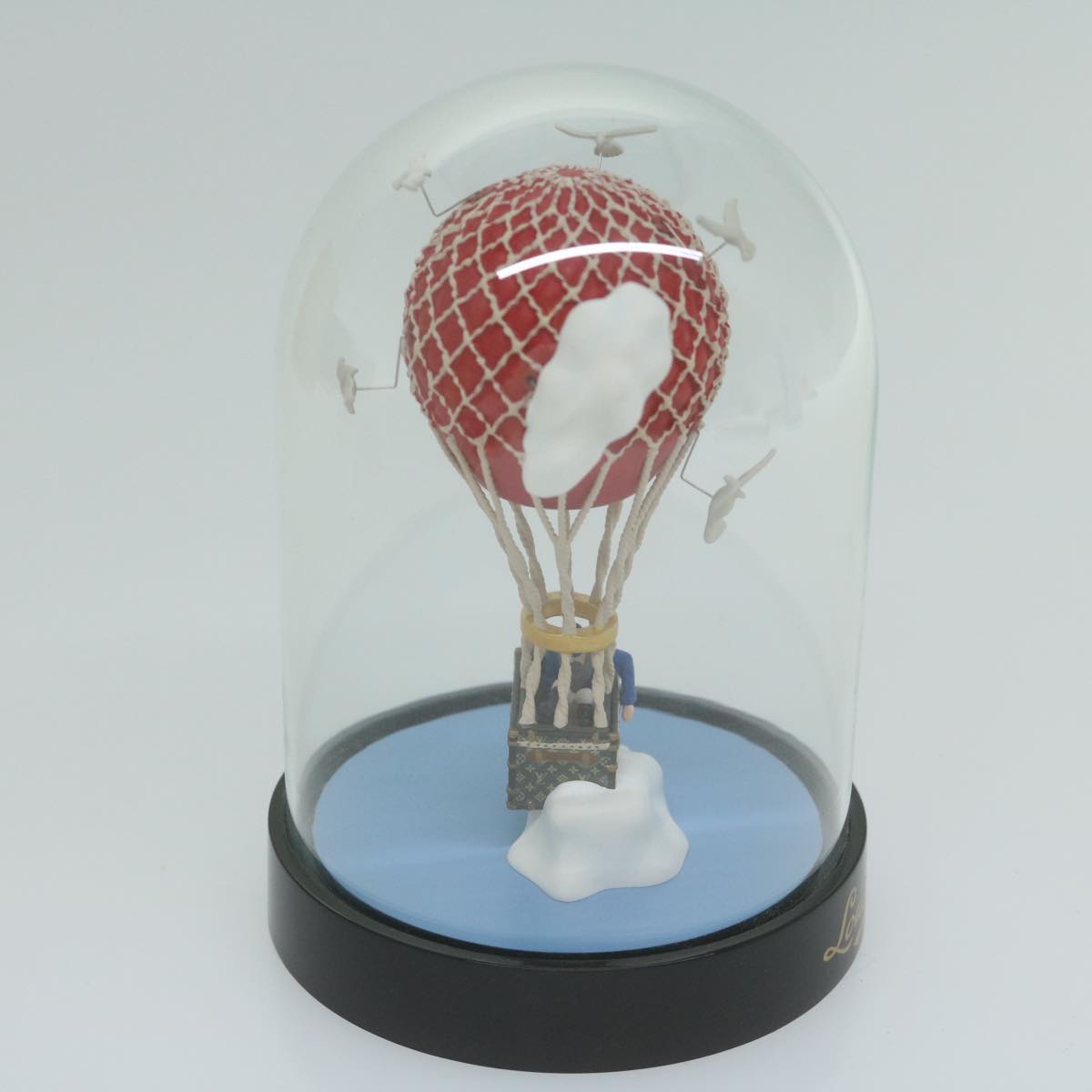 LOUIS VUITTON Snow Globe balloon VIP Only Clear Red LV Auth 65058A