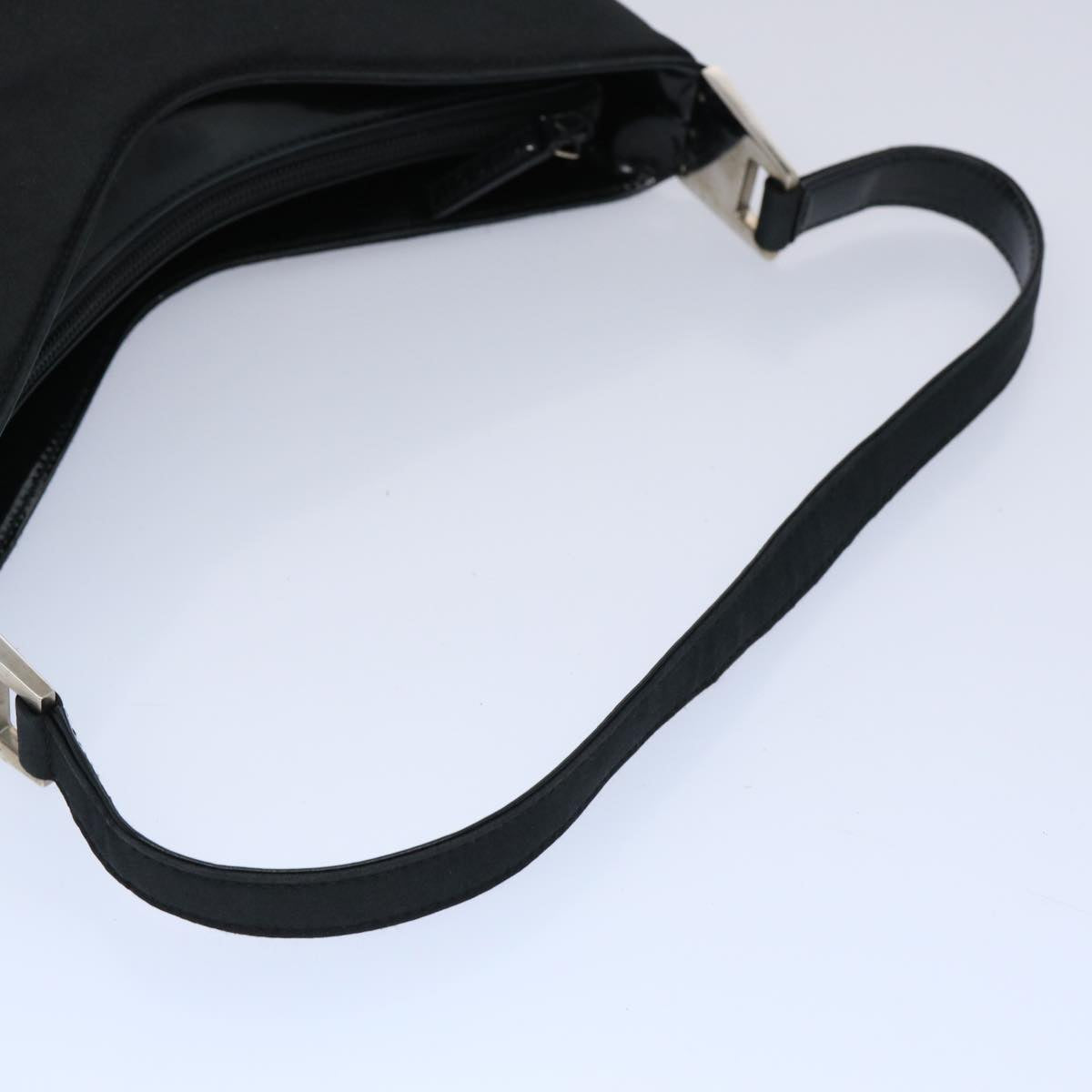 GUCCI Shoulder Bag Nylon Black Auth 65086