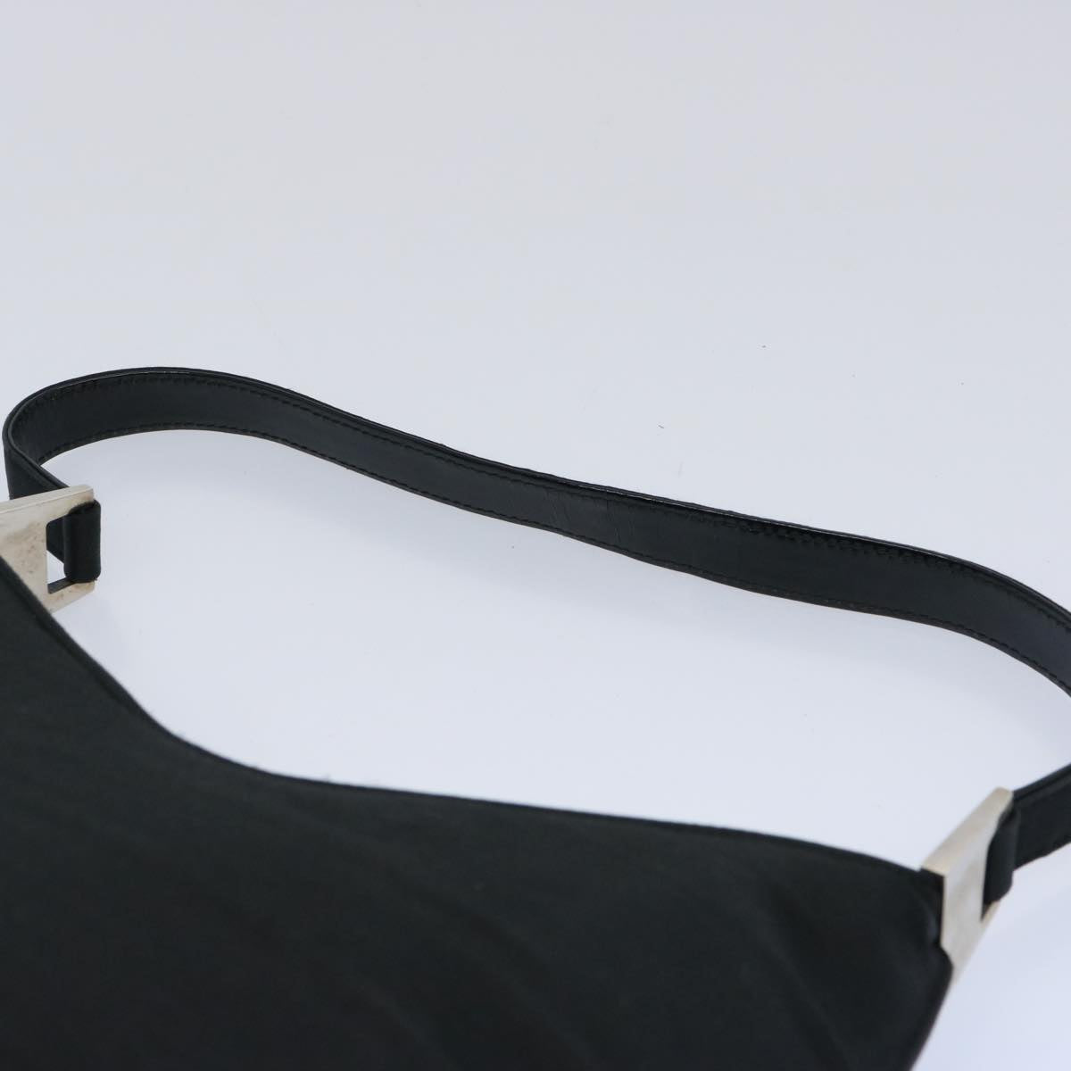 GUCCI Shoulder Bag Nylon Black Auth 65086