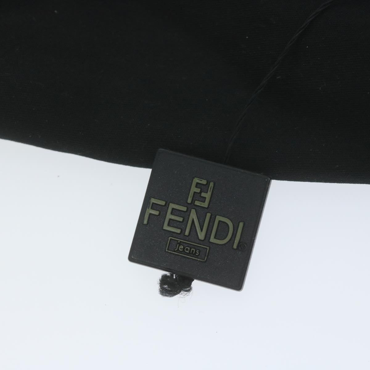 FENDI Hand Bag Nylon Black Auth 65087