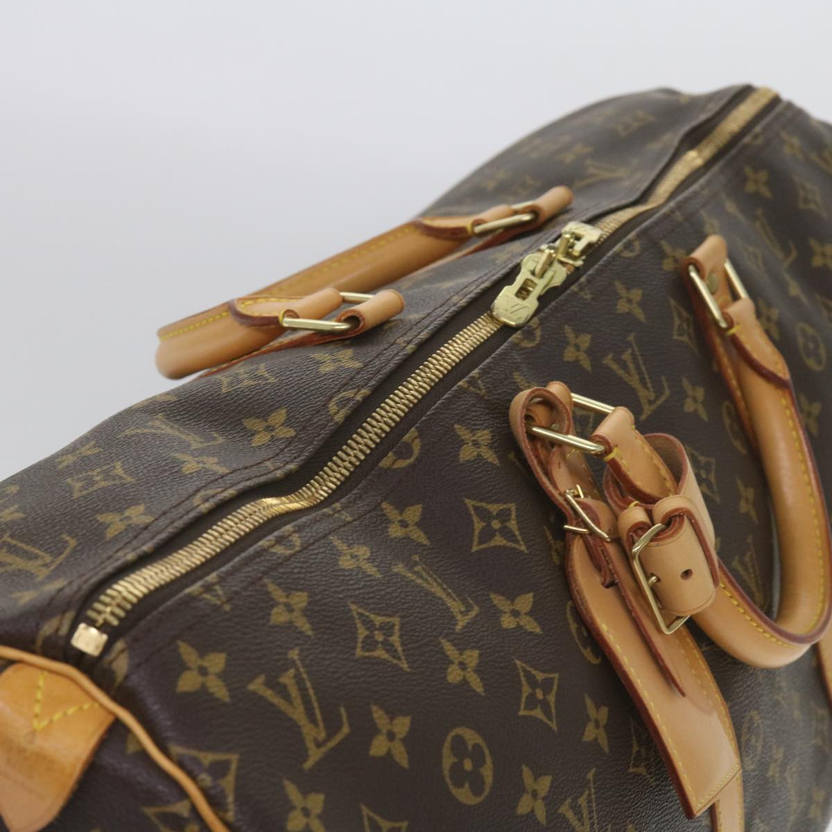 LOUIS VUITTON Monogram Keepall 55 Boston Bag M41424 LV Auth 65115