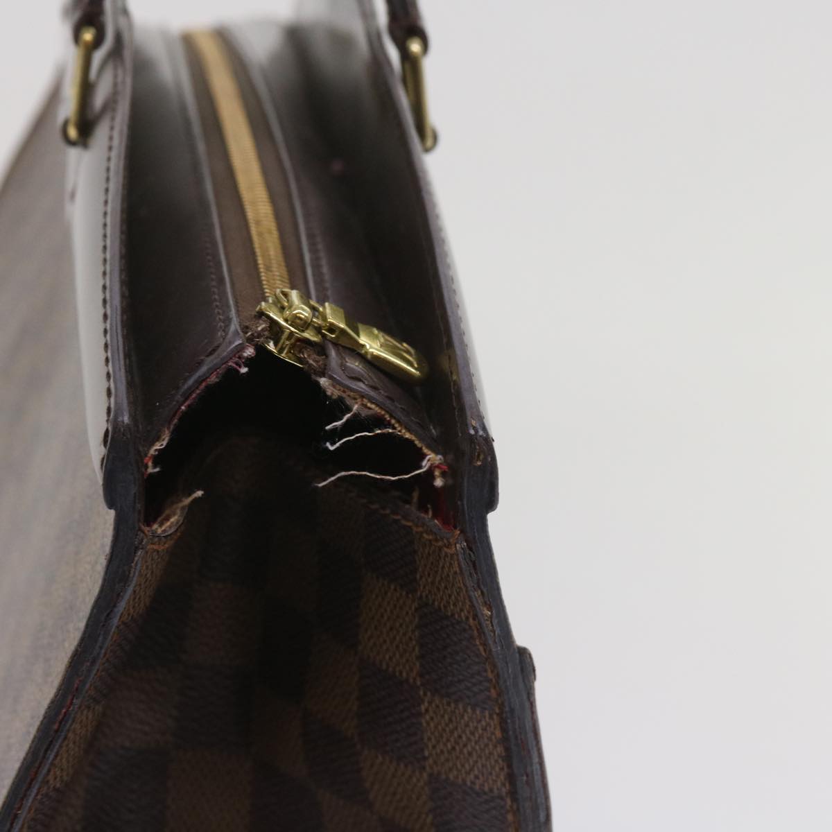 LOUIS VUITTON Damier Ebene Riviera Hand Bag N48022 LV Auth 65120