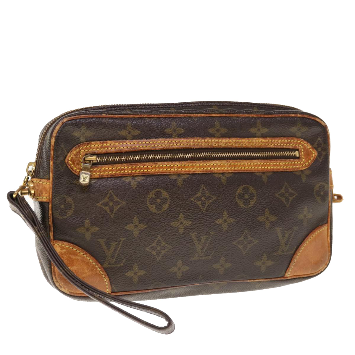 LOUIS VUITTON Monogram Marly Dragonne GM Clutch Bag M51825 LV Auth 65135