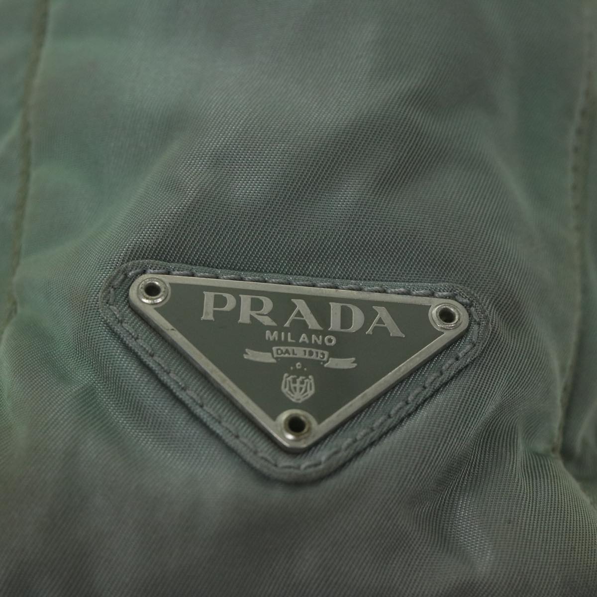 PRADA Tote Bag Nylon Khaki Auth 65152