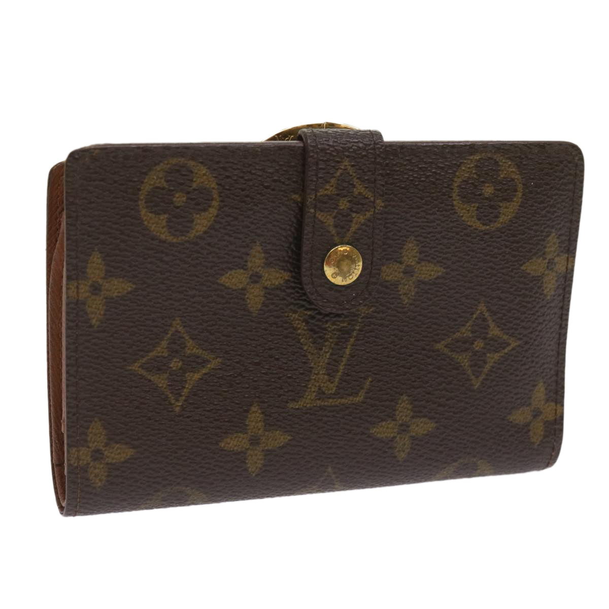 LOUIS VUITTON Monogram Porte Monnaie Billets Viennois Wallet M61663 Auth 65192