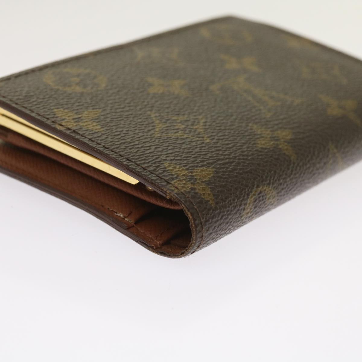 LOUIS VUITTON Monogram Porte Monnaie Billets Viennois Wallet M61663 Auth 65192