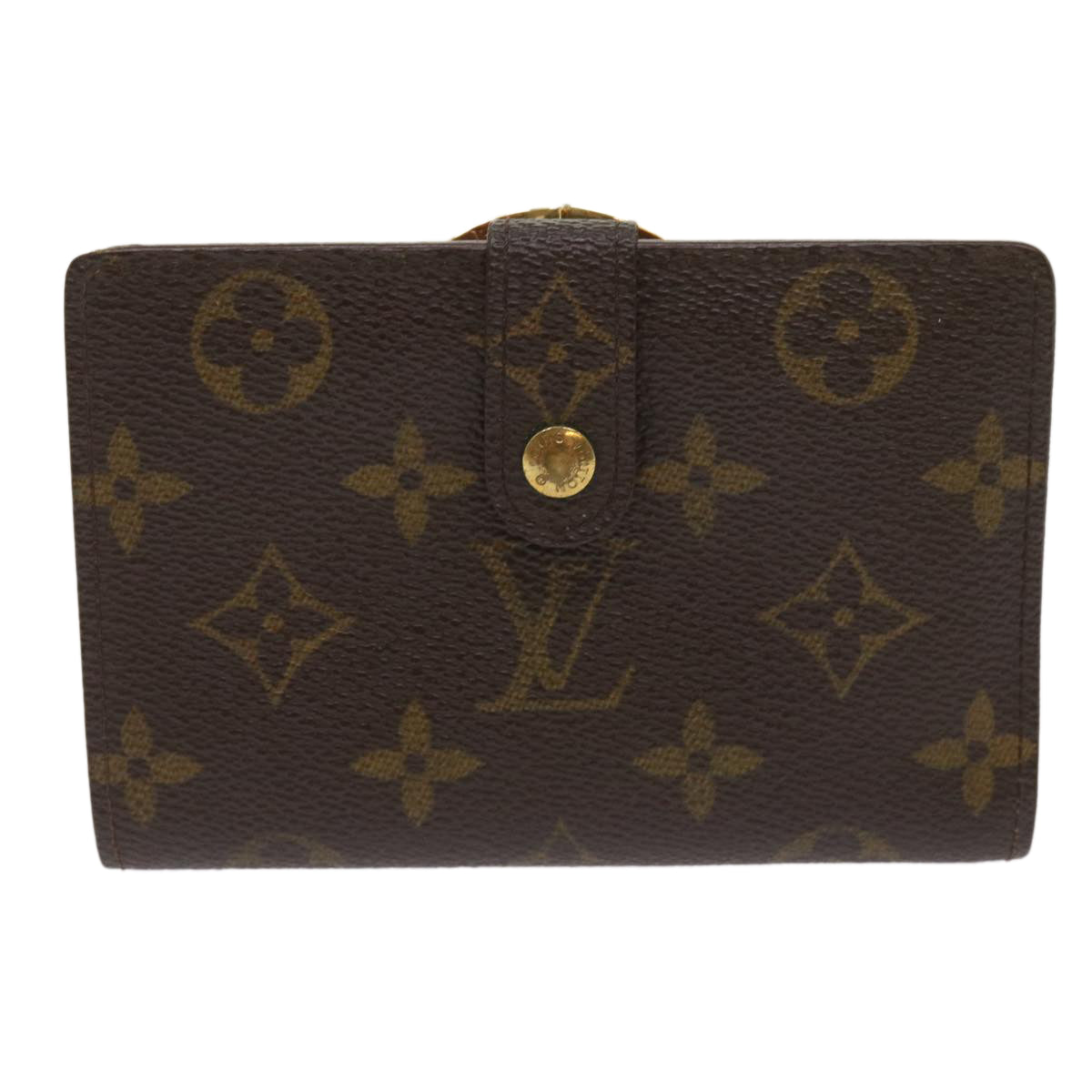 LOUIS VUITTON Monogram Porte Monnaie Billets Viennois Wallet M61663 Auth 65192