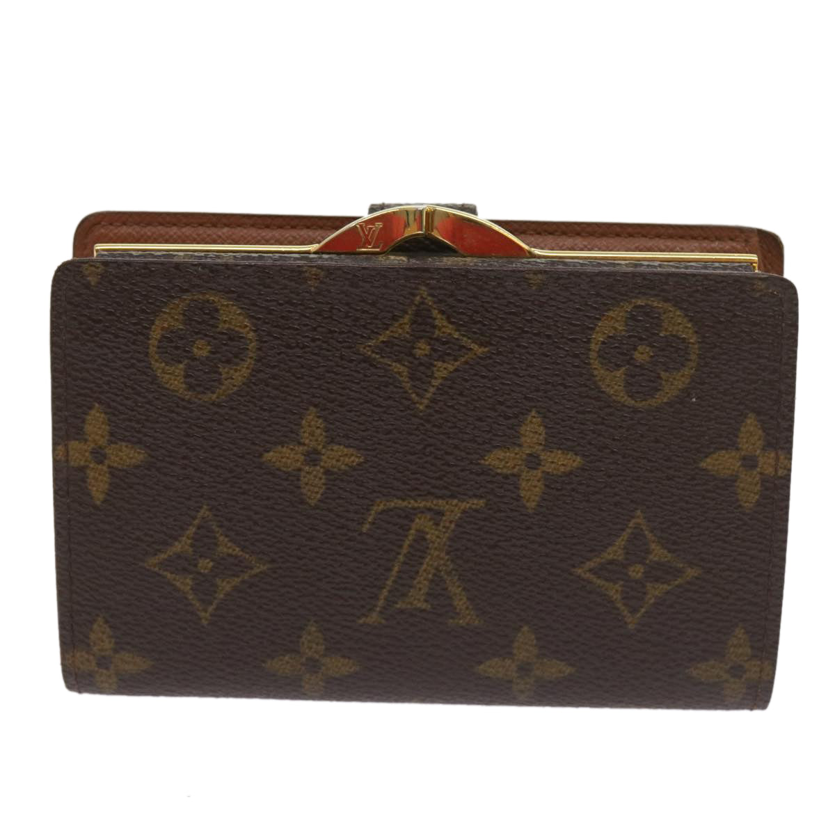 LOUIS VUITTON Monogram Porte Monnaie Billets Viennois Wallet M61663 Auth 65192