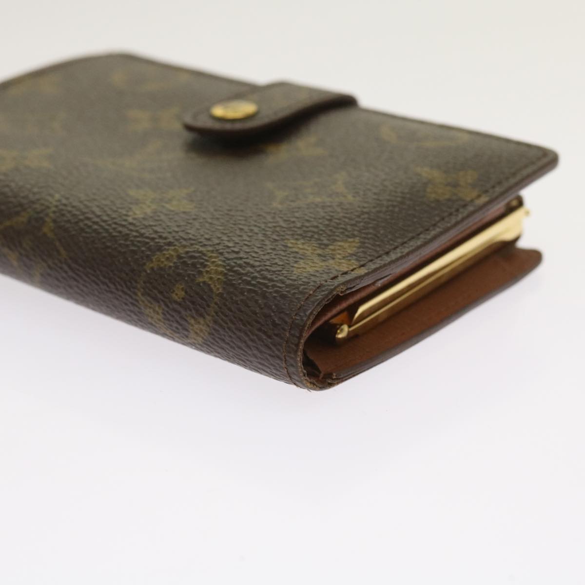 LOUIS VUITTON Monogram Porte Monnaie Billets Viennois Wallet M61663 Auth 65192