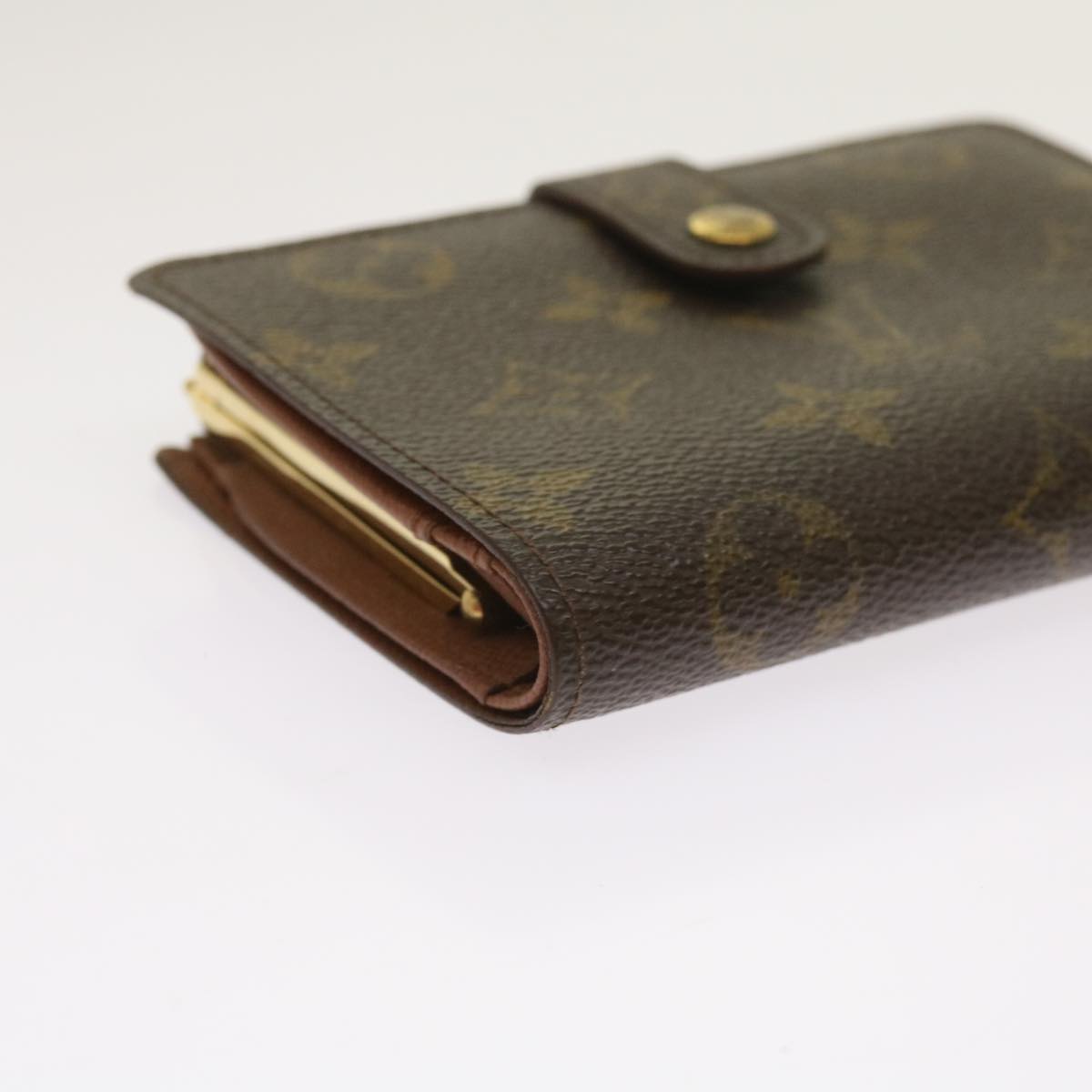 LOUIS VUITTON Monogram Porte Monnaie Billets Viennois Wallet M61663 Auth 65192