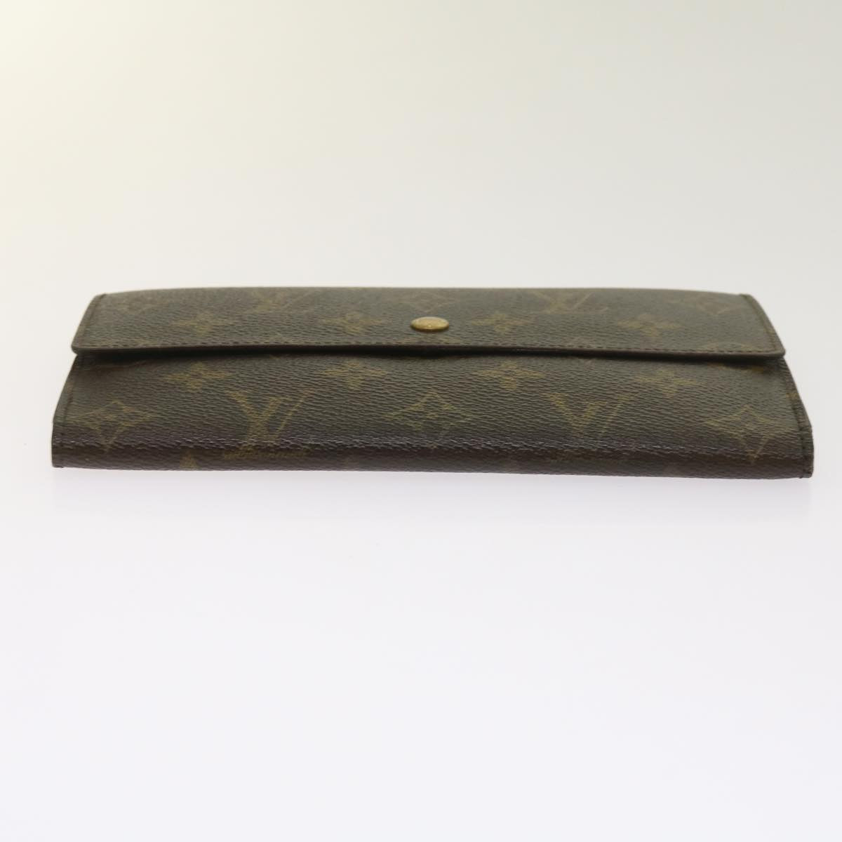 LOUIS VUITTON Monogram Porte Tresol International Wallet M61215 LV Auth 65195