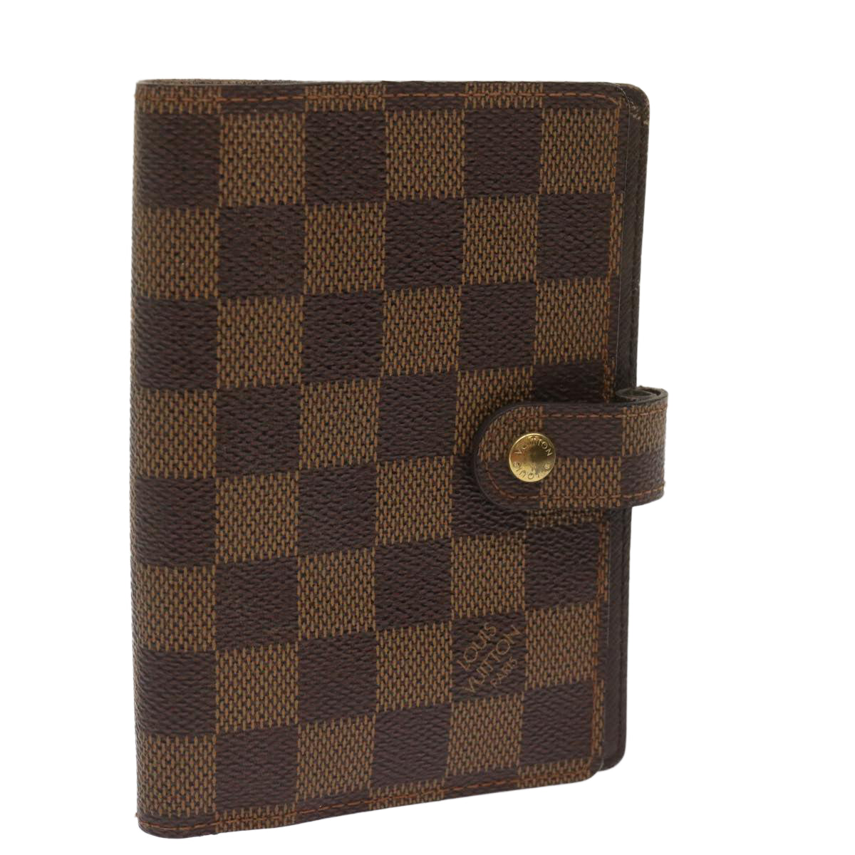 LOUIS VUITTON Damier Ebene Agenda PM Day Planner Cover R20700 LV Auth 65217