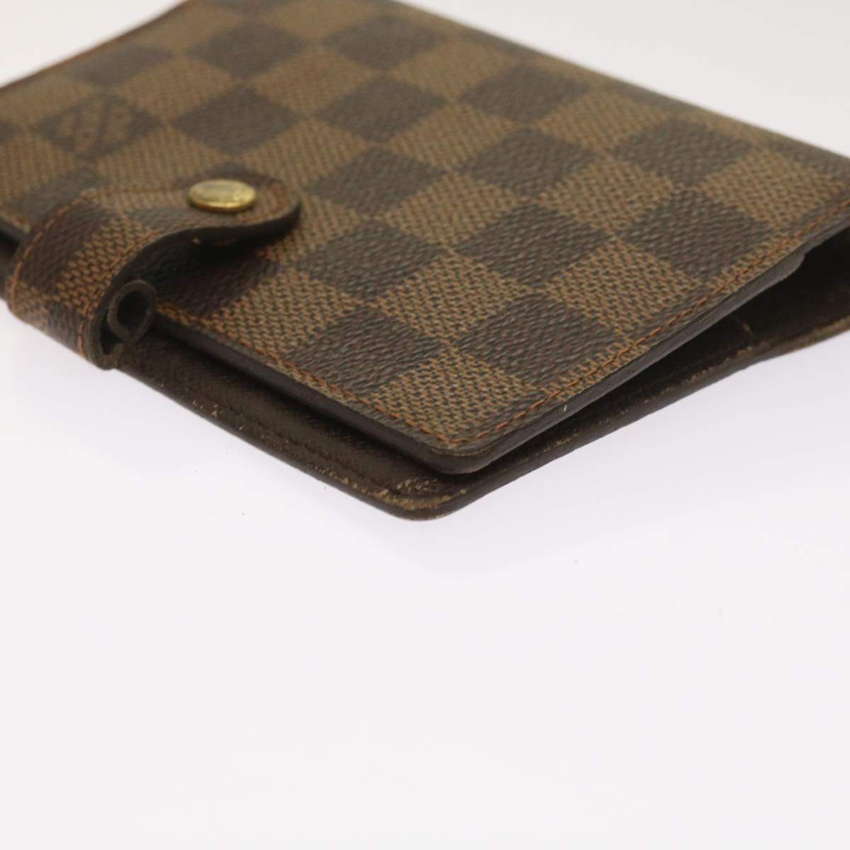 LOUIS VUITTON Damier Ebene Agenda PM Day Planner Cover R20700 LV Auth 65217