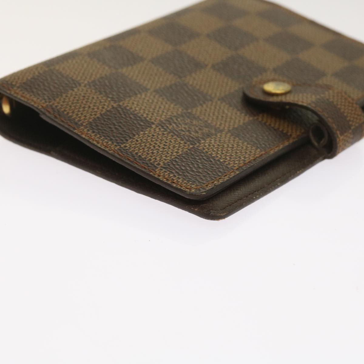 LOUIS VUITTON Damier Ebene Agenda PM Day Planner Cover R20700 LV Auth 65217