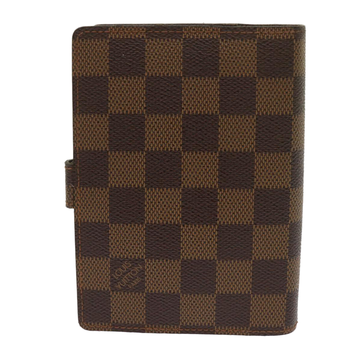 LOUIS VUITTON Damier Ebene Agenda PM Day Planner Cover R20700 LV Auth 65217