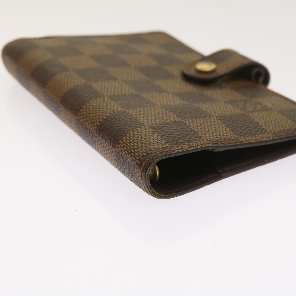 LOUIS VUITTON Damier Ebene Agenda PM Day Planner Cover R20700 LV Auth 65217