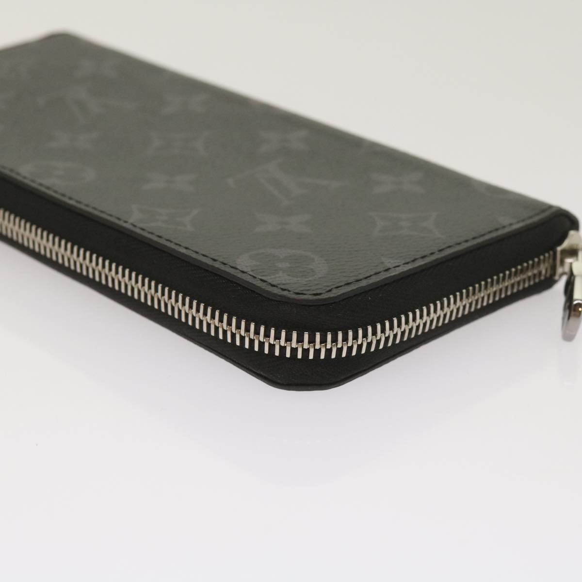 LOUIS VUITTON Monogram Eclipse Zippy Wallet Vertical Wallet M62295 Auth 65226SM