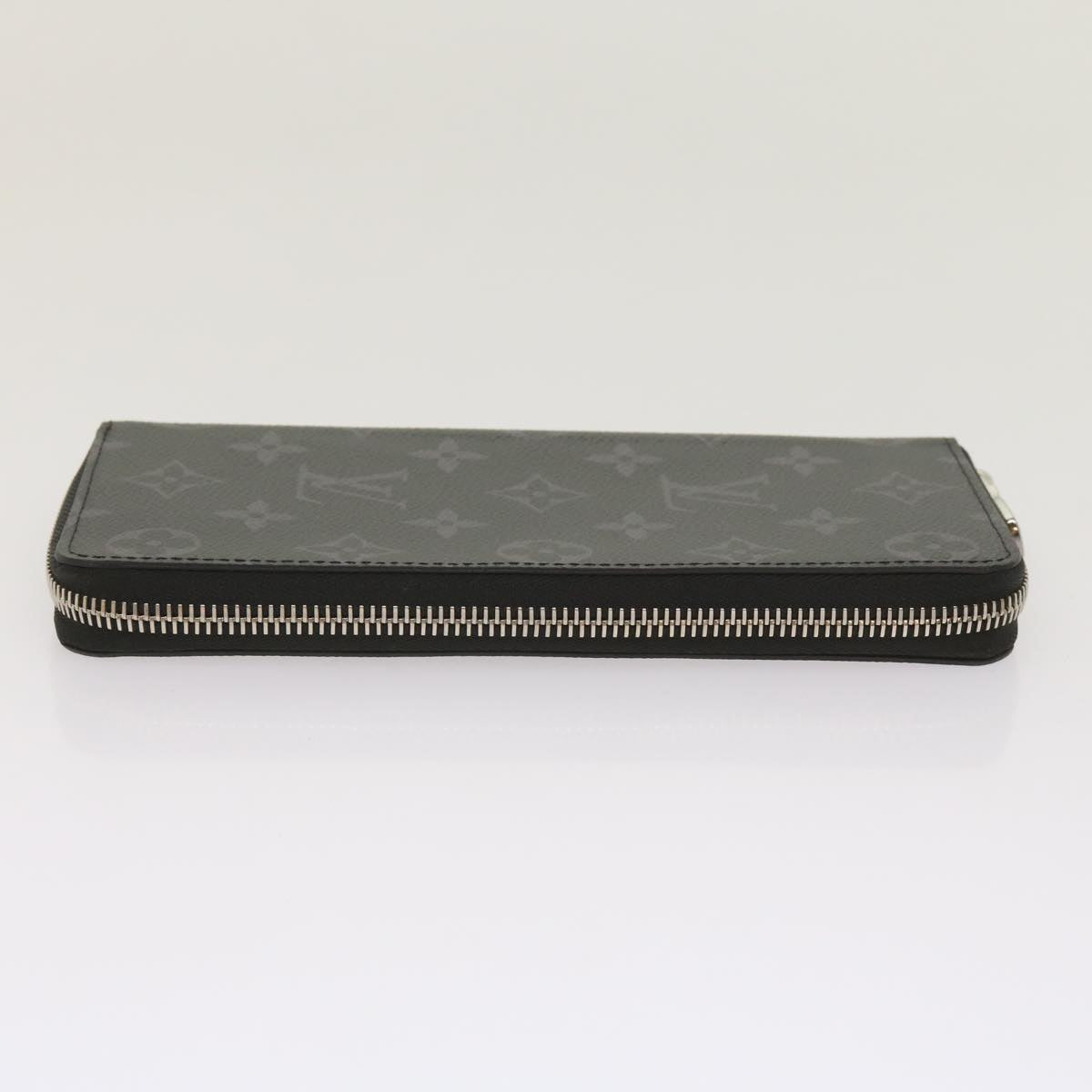 LOUIS VUITTON Monogram Eclipse Zippy Wallet Vertical Wallet M62295 Auth 65226SM