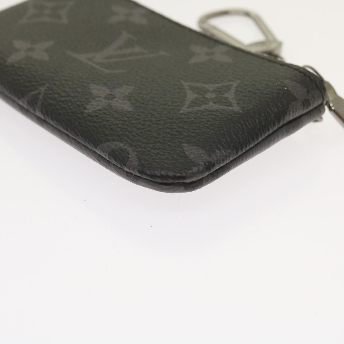 LOUIS VUITTON Monogram Eclipse Reverse Pochette Cles Purse M80905 LV Auth 65227S