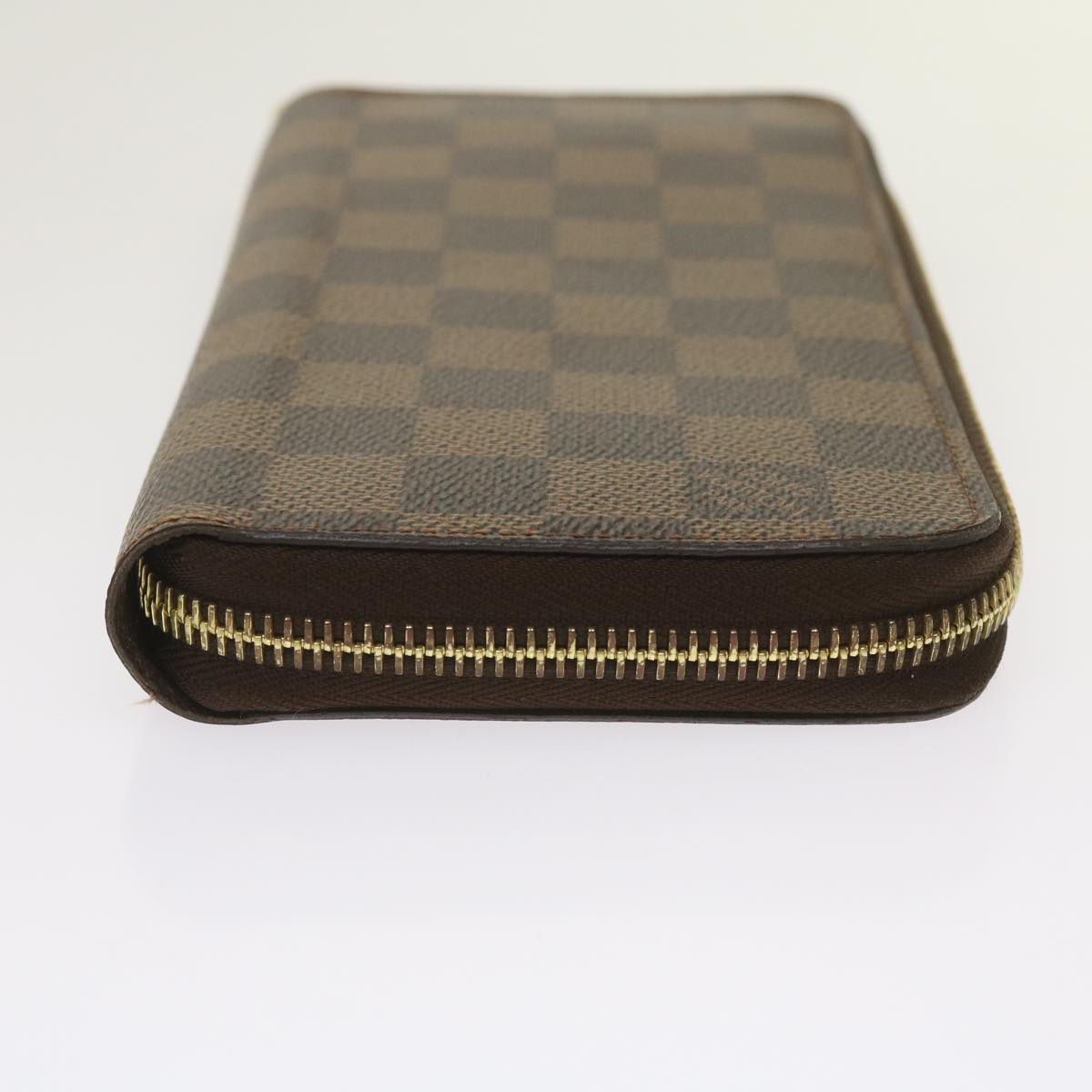 LOUIS VUITTON Damier Ebene Zippy Wallet Long Wallet N41661 LV Auth 65229