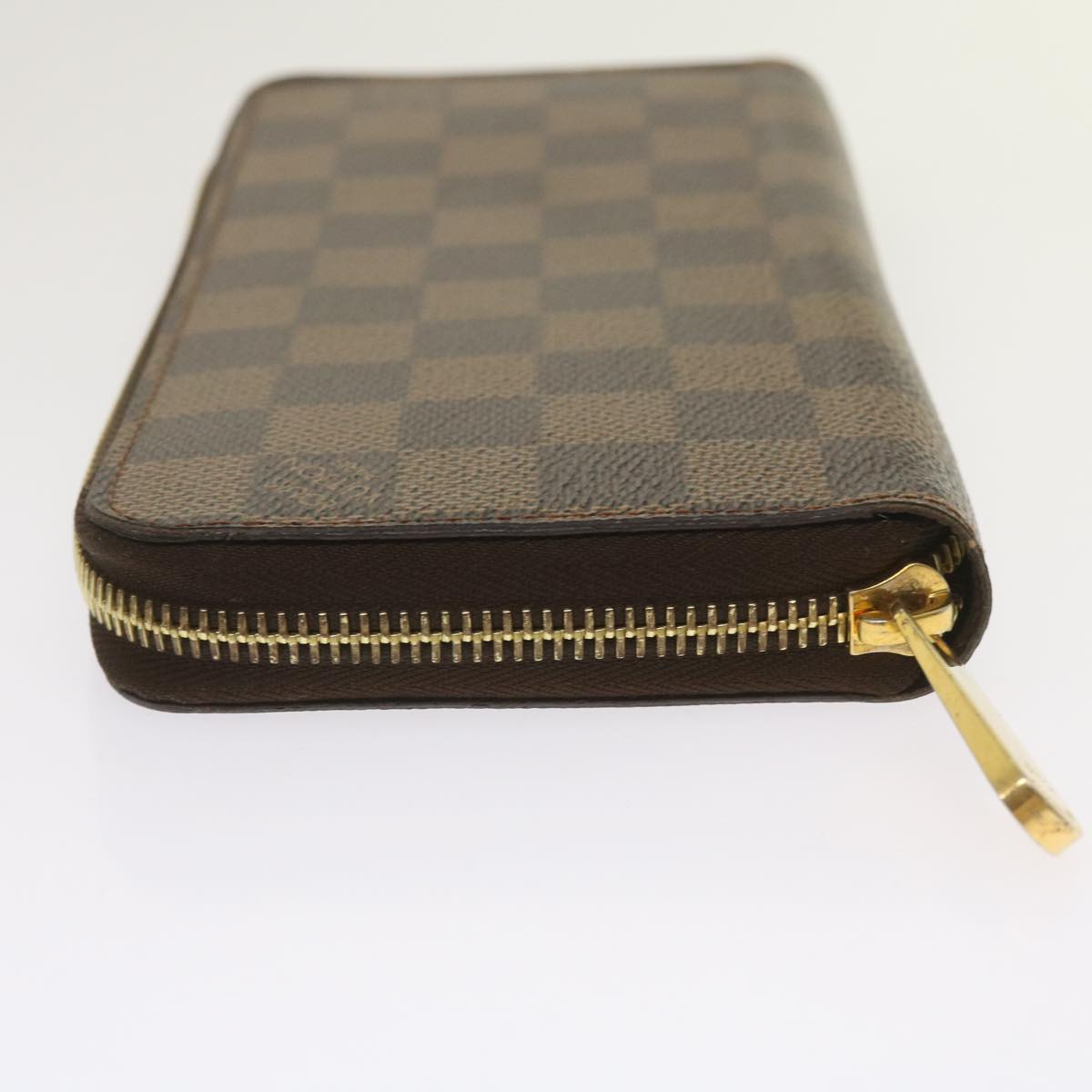 LOUIS VUITTON Damier Ebene Zippy Wallet Long Wallet N41661 LV Auth 65229