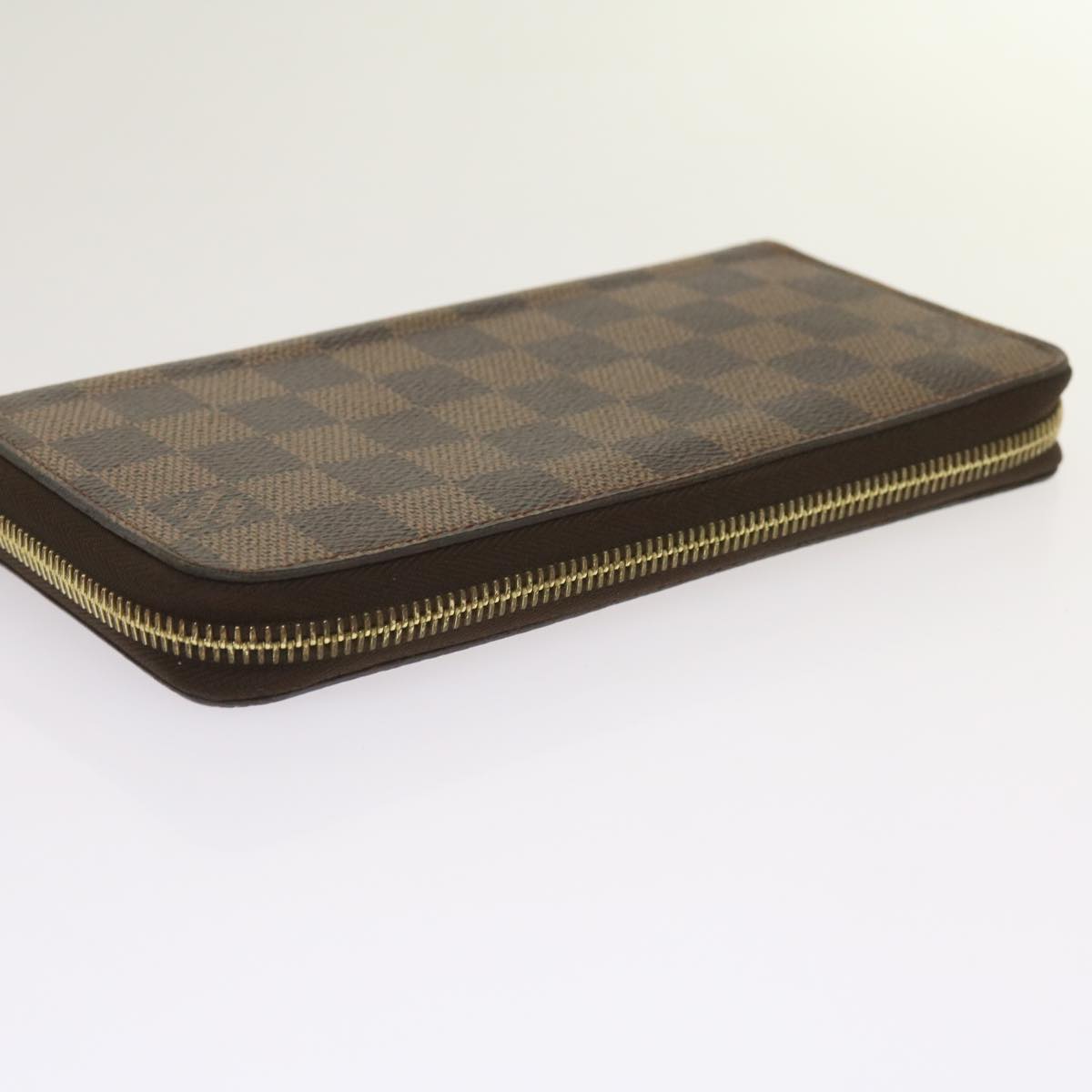 LOUIS VUITTON Damier Ebene Zippy Wallet Long Wallet N41661 LV Auth 65229