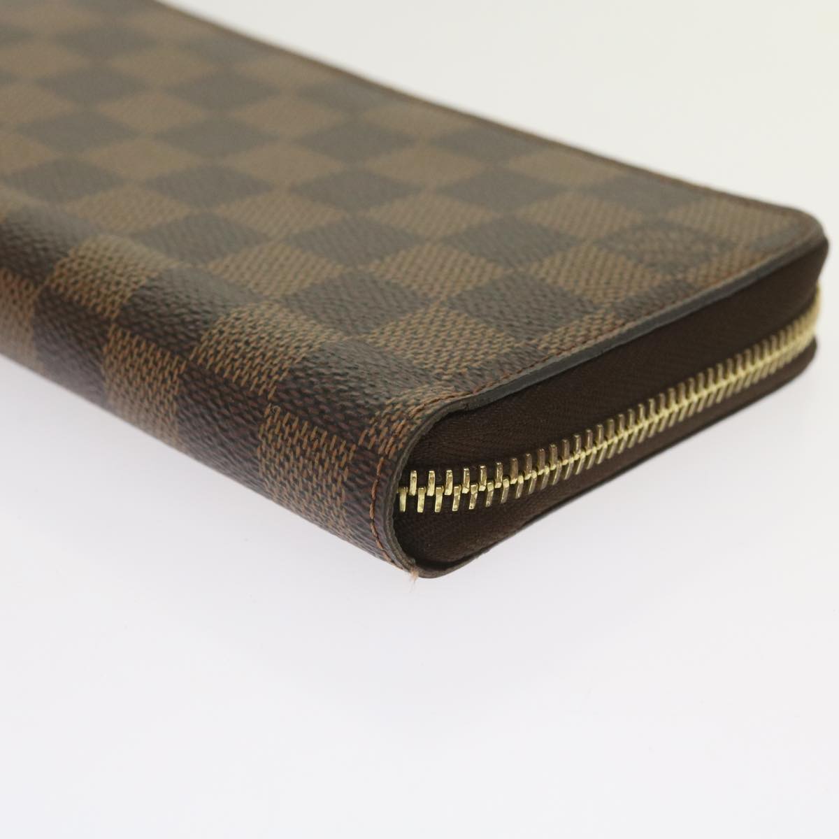 LOUIS VUITTON Damier Ebene Zippy Wallet Long Wallet N41661 LV Auth 65229